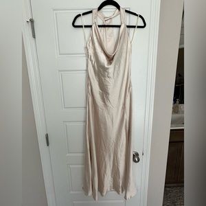 Satin midi dress